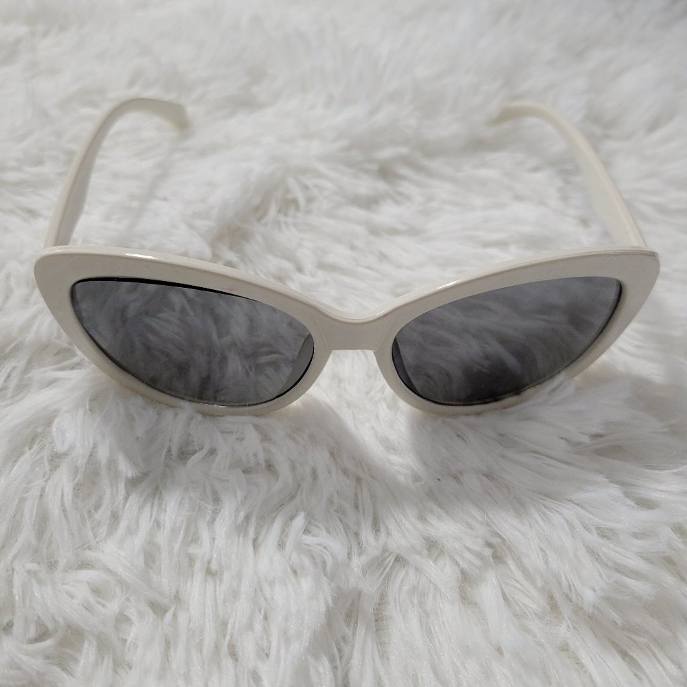 White Frame Sunglasses